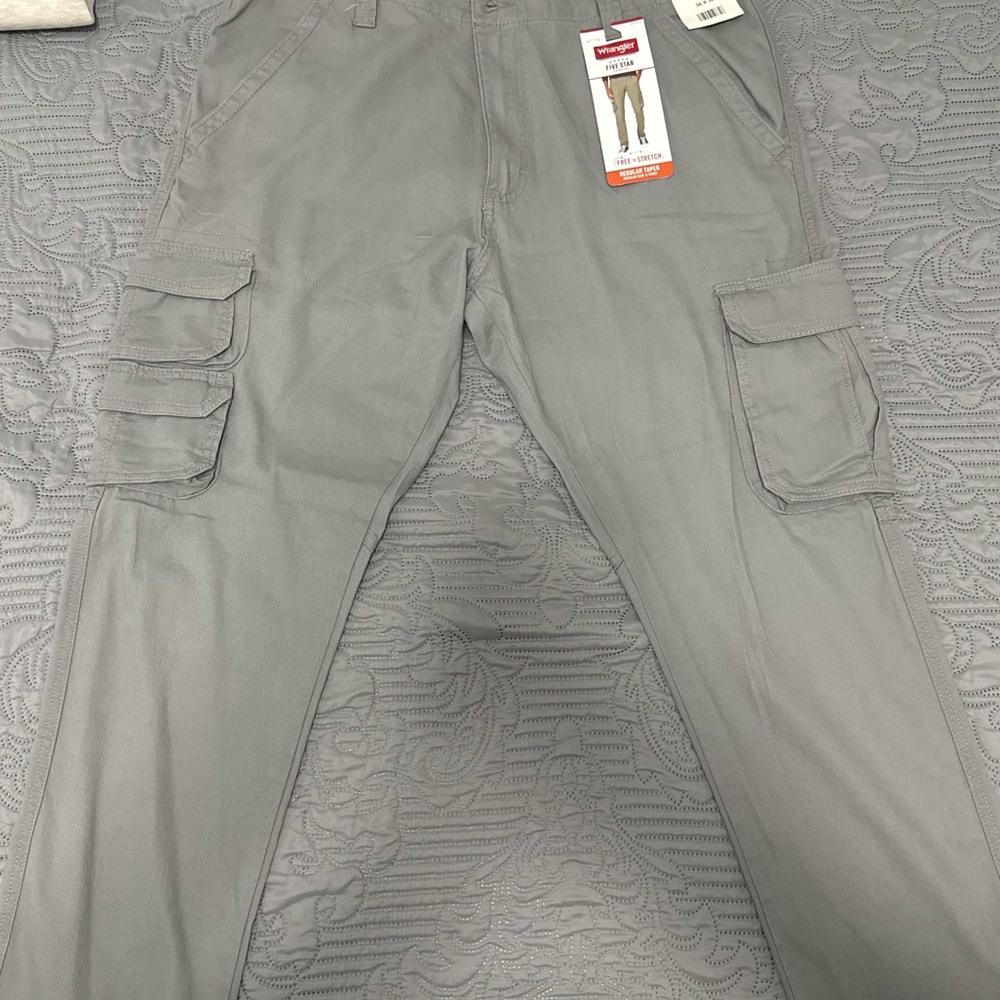 Gray wrangler Cargo Pants